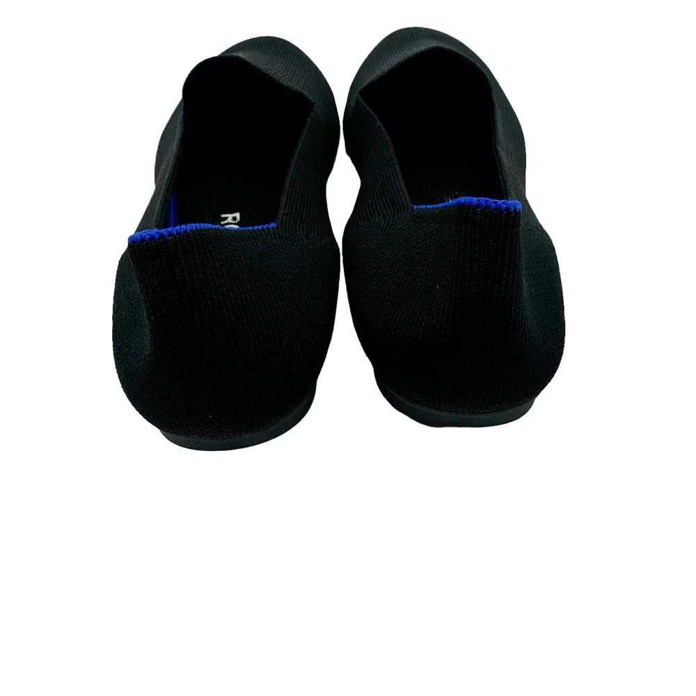Rothy's The Loafers Flat Slip On Shoes Black Women's Size 7.5 NWOB